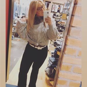 Grey Cropped Sweater